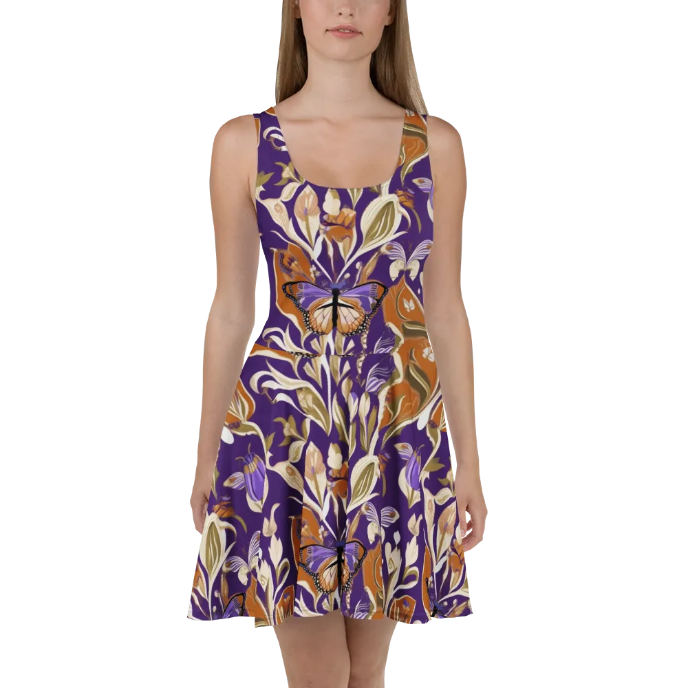 Amethyst Conservatory on Skater Dress — Front