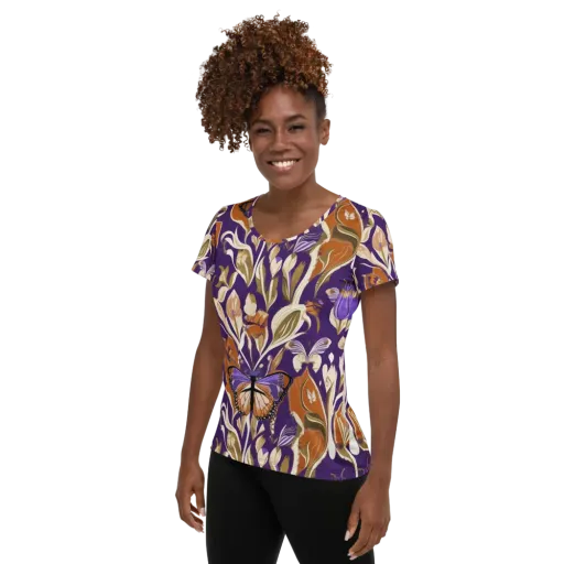 Amethyst Conservatory on a Women's Athletic T-Shirt