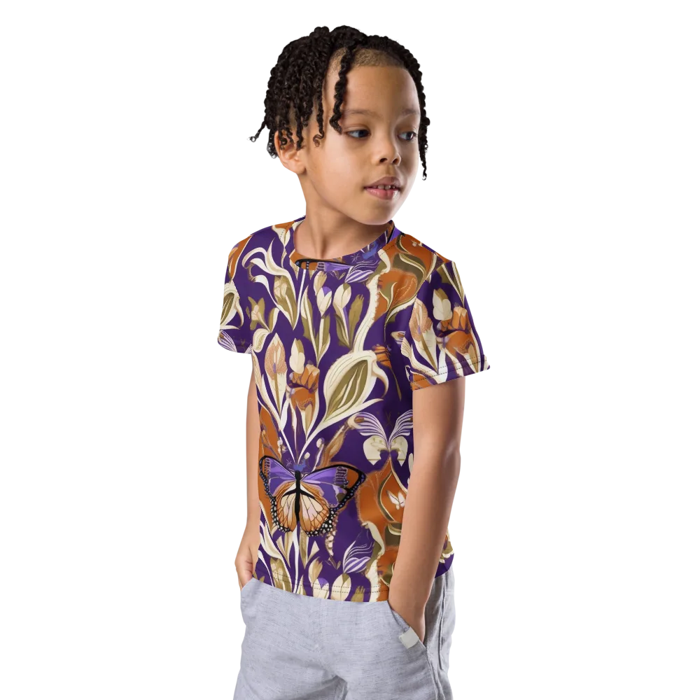 Amethyst Conservatory on Kids Crew Neck T-Shirt — Left Front