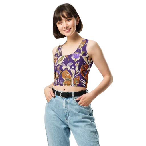Amethyst Conservatory on a Crop Top