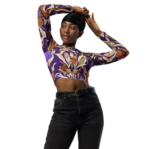 Amethyst Conservatory on a Long Sleeve Crop Top