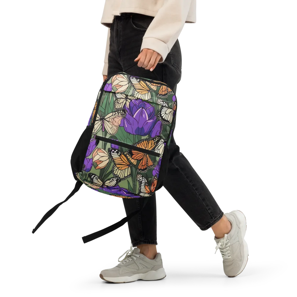 Monarch Iris on Utility Backpack — Front
