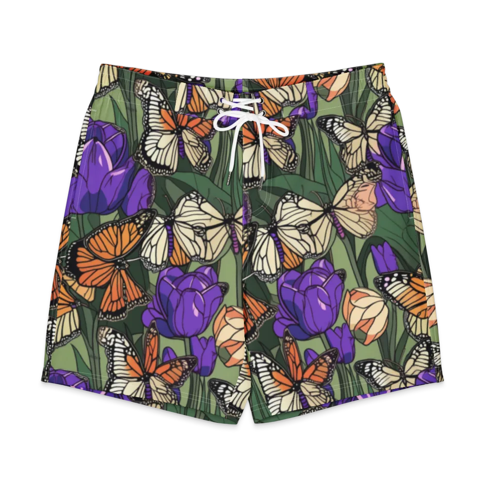 Monarch Iris on Men's Board Shorts — Front