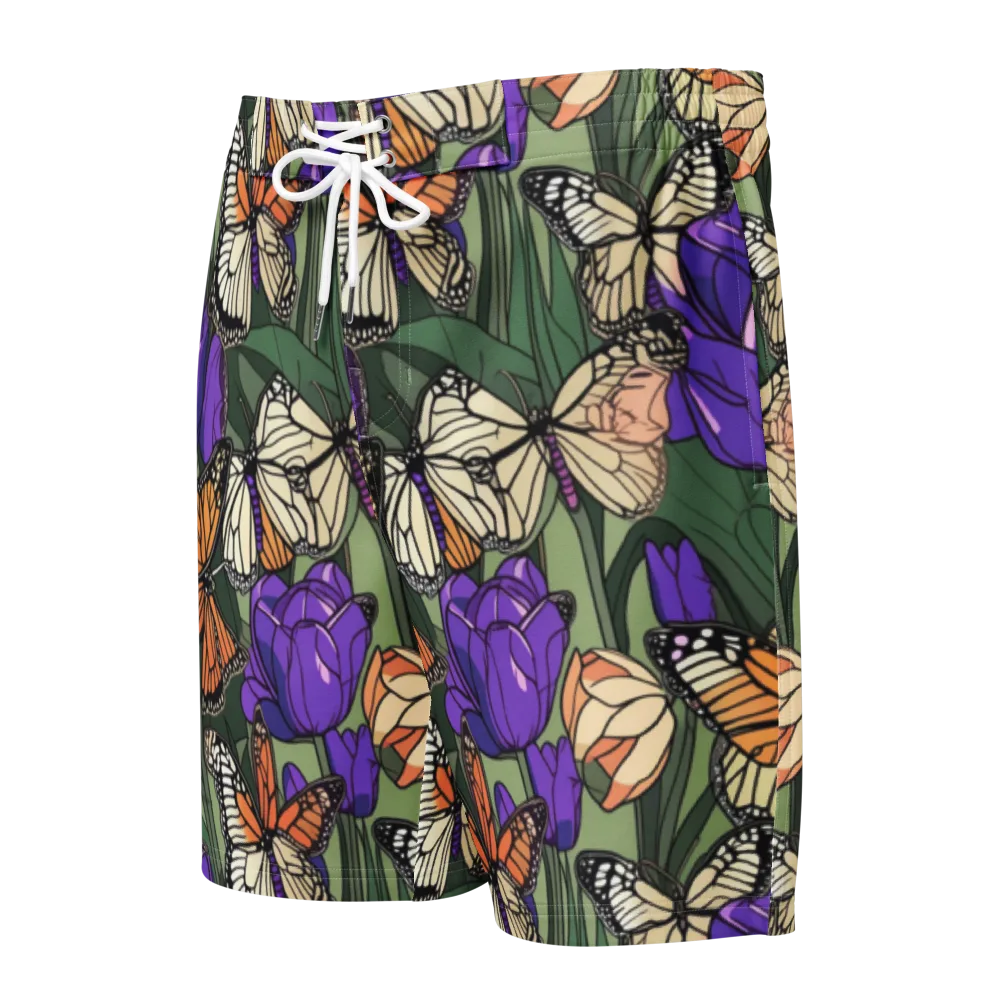 Monarch Iris on Men's Board Shorts — Front
