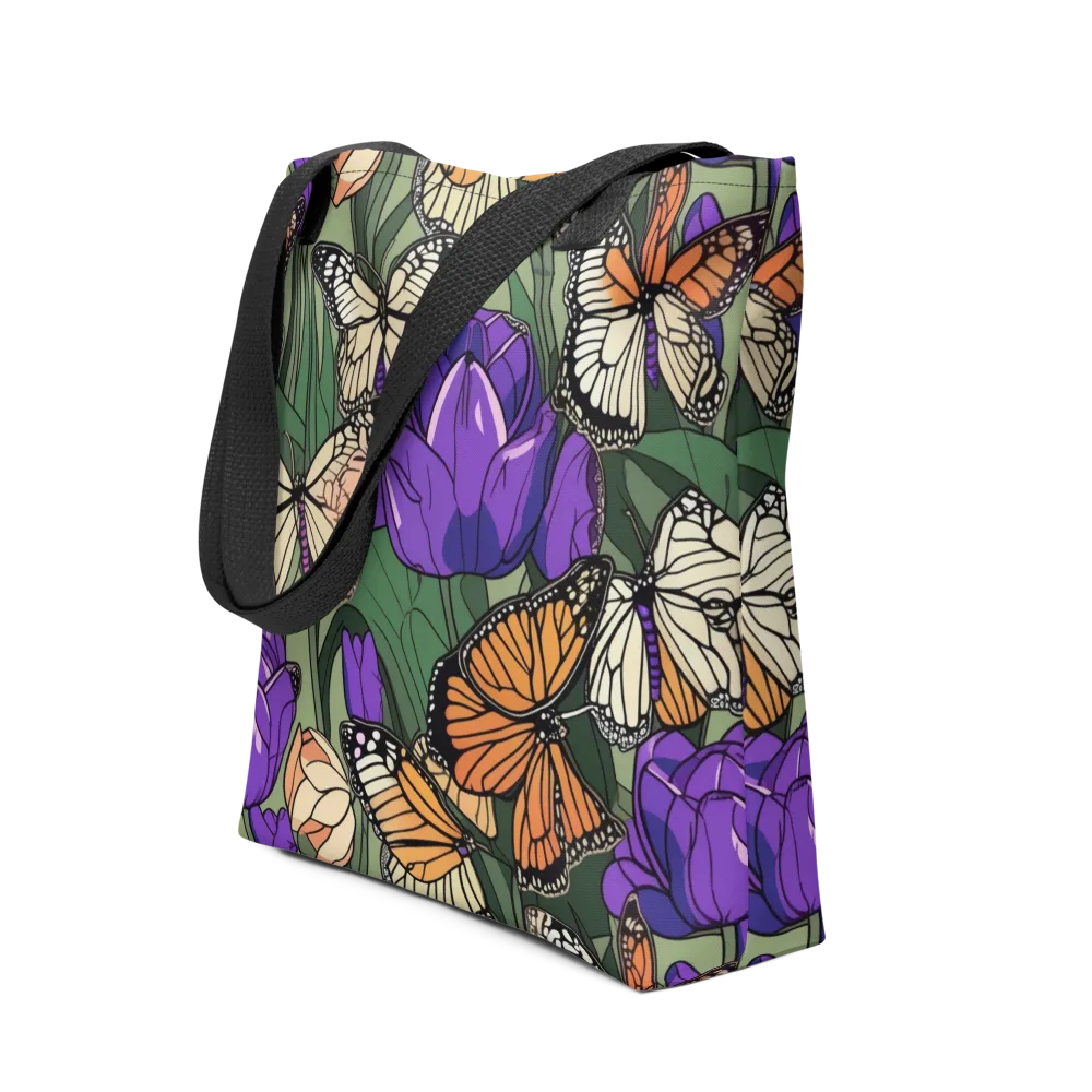 Monarch Iris on Tote Bag — Front
