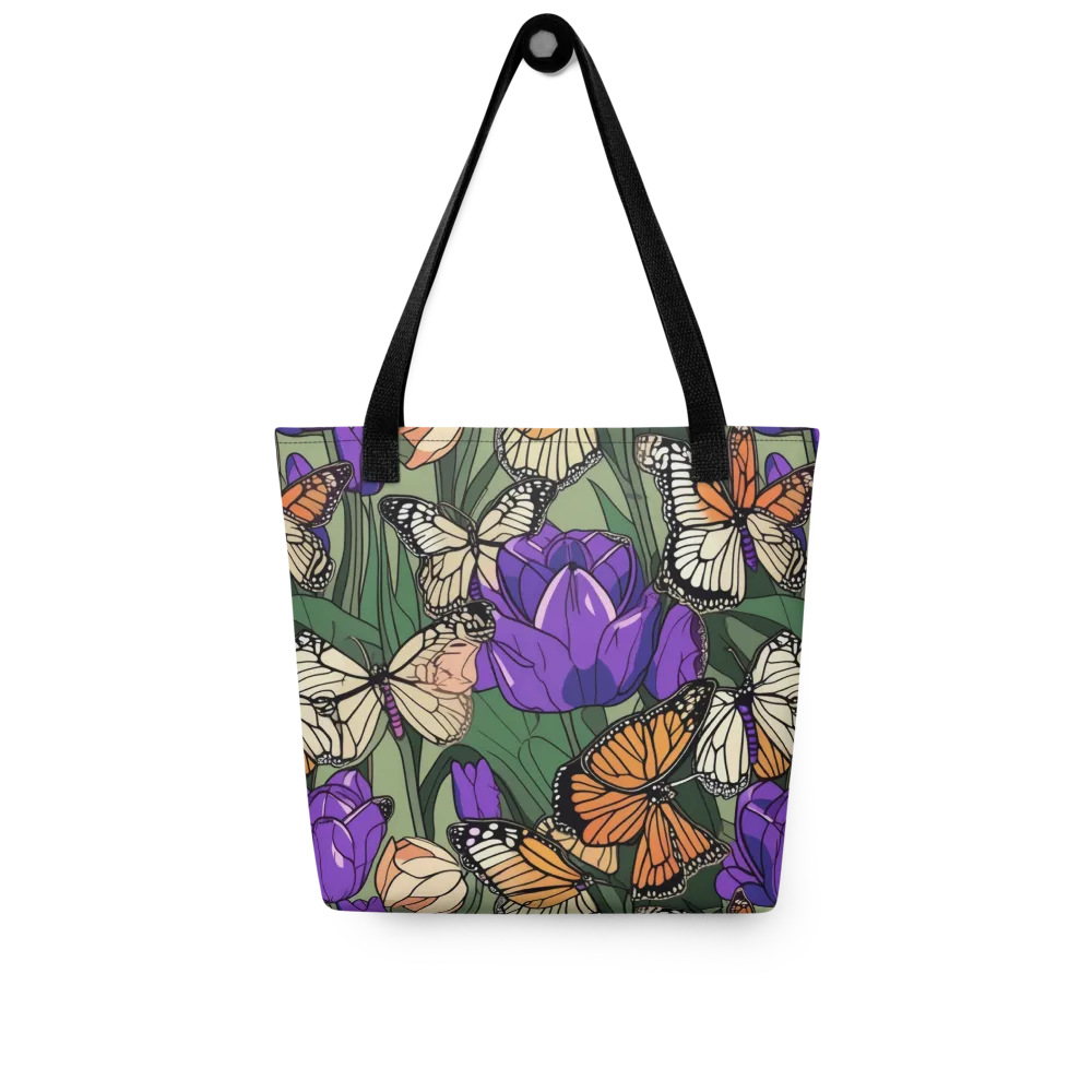 Monarch Iris on Tote Bag — Front