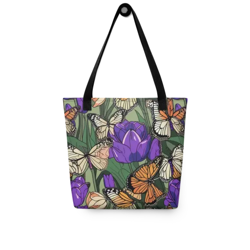 Monarch Iris on a Tote Bag