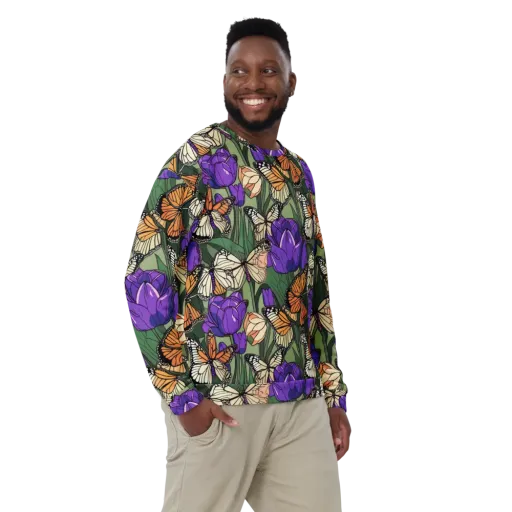 Monarch Iris on a Sweatshirt