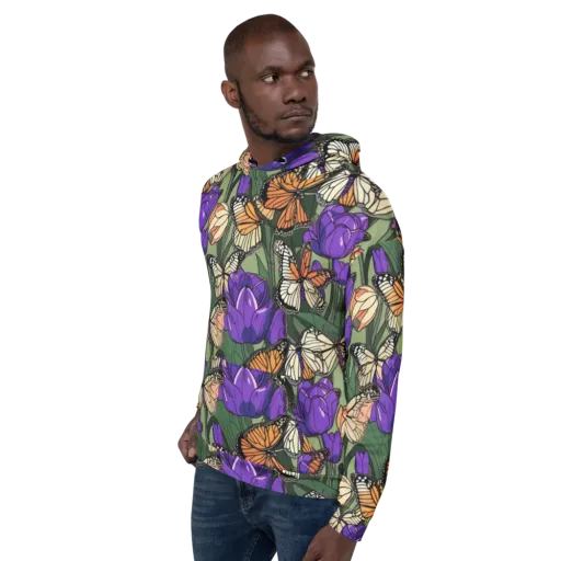 Monarch Iris on a Hoodie