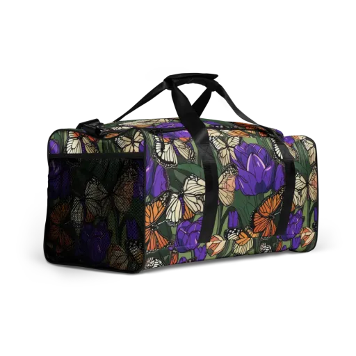 Monarch Iris on a Duffle Bag
