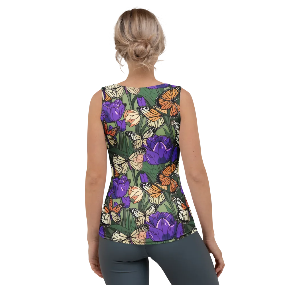 Monarch Iris on Women's Tank Top — Back