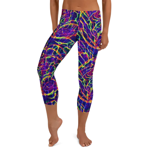 Acid Network on a Capri Leggings