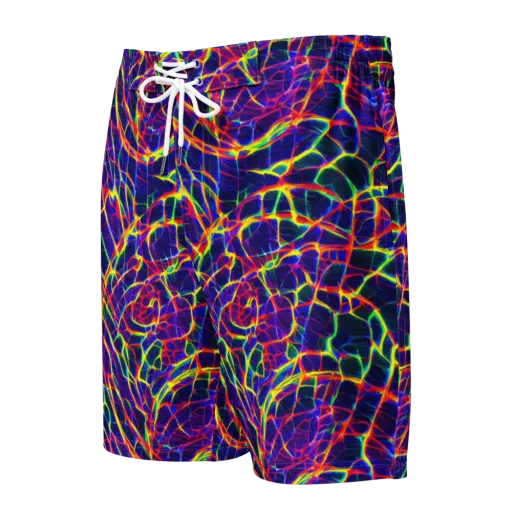 Acid Network on a Men's Board Shorts