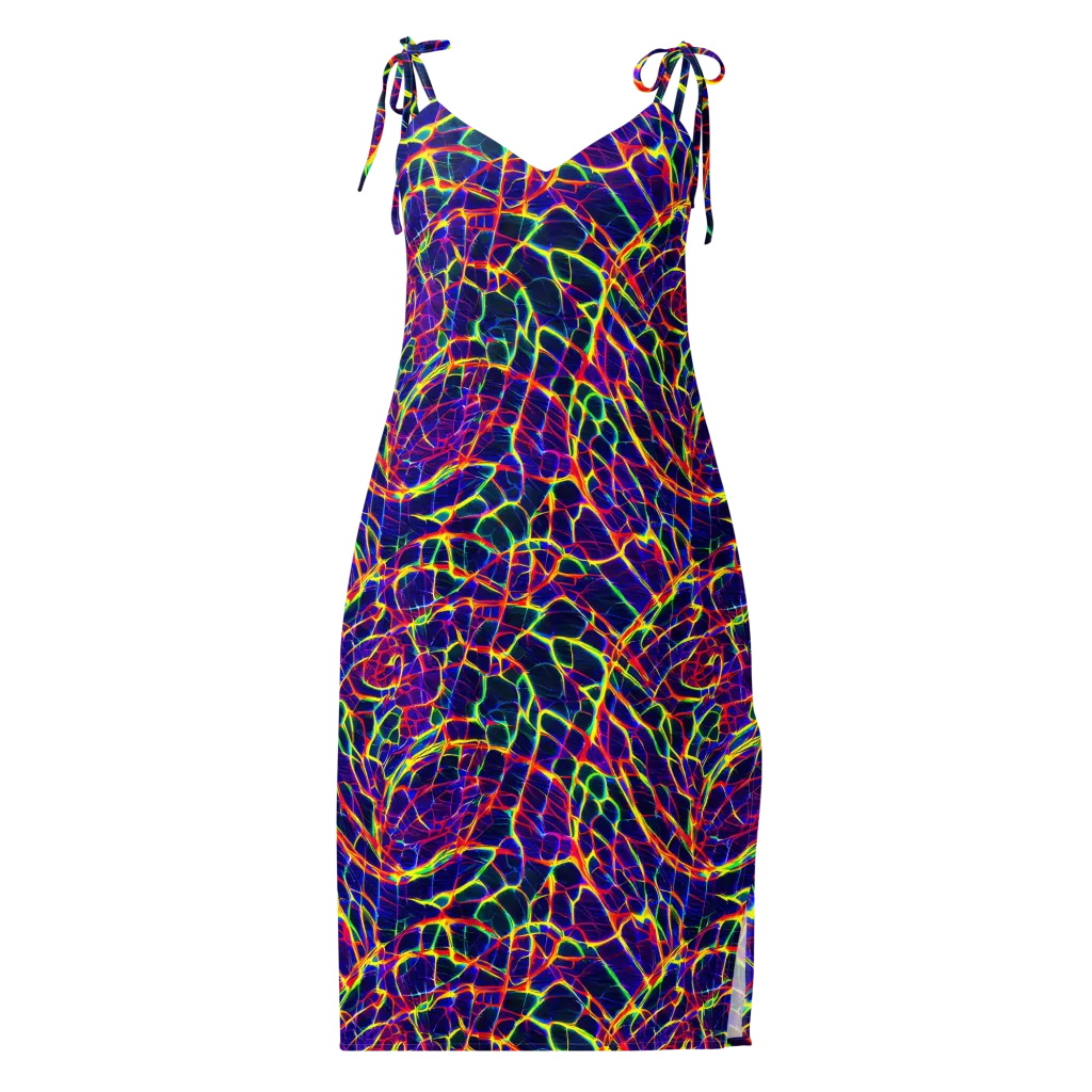 Acid Network on Slip Dress — Front