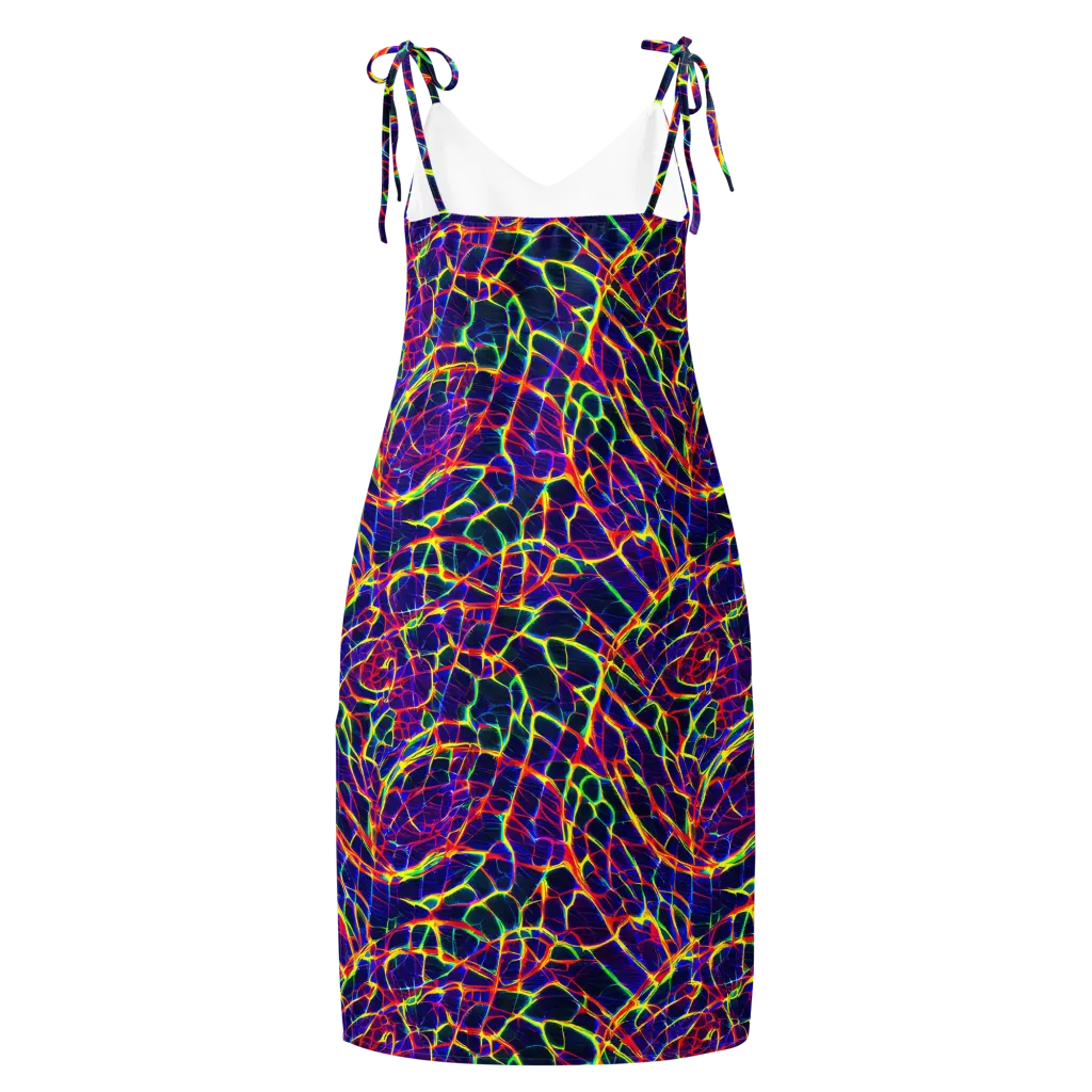 Acid Network on Slip Dress — Back
