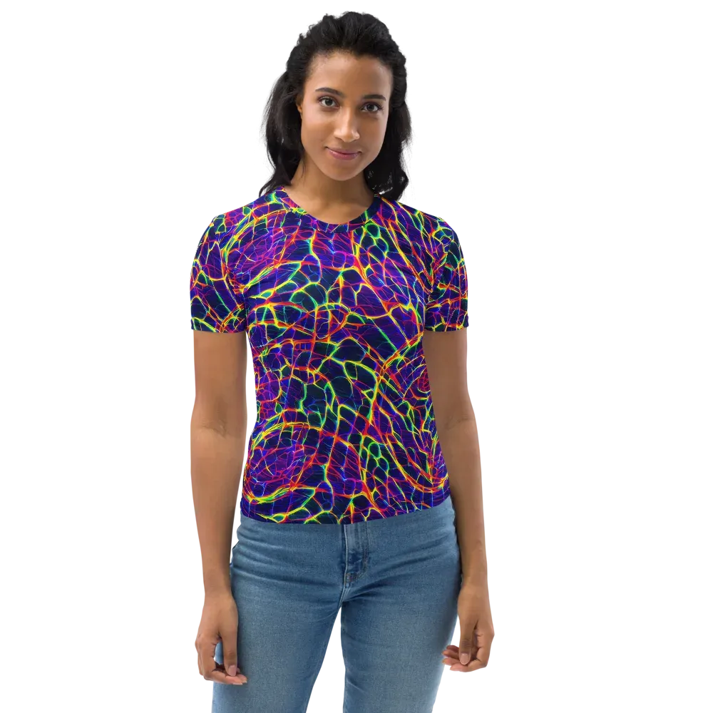 Acid Network on Women's Crew Neck T-Shirt — Front