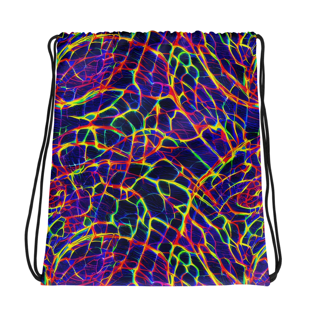 Acid Network on Drawstring Bag — Photo