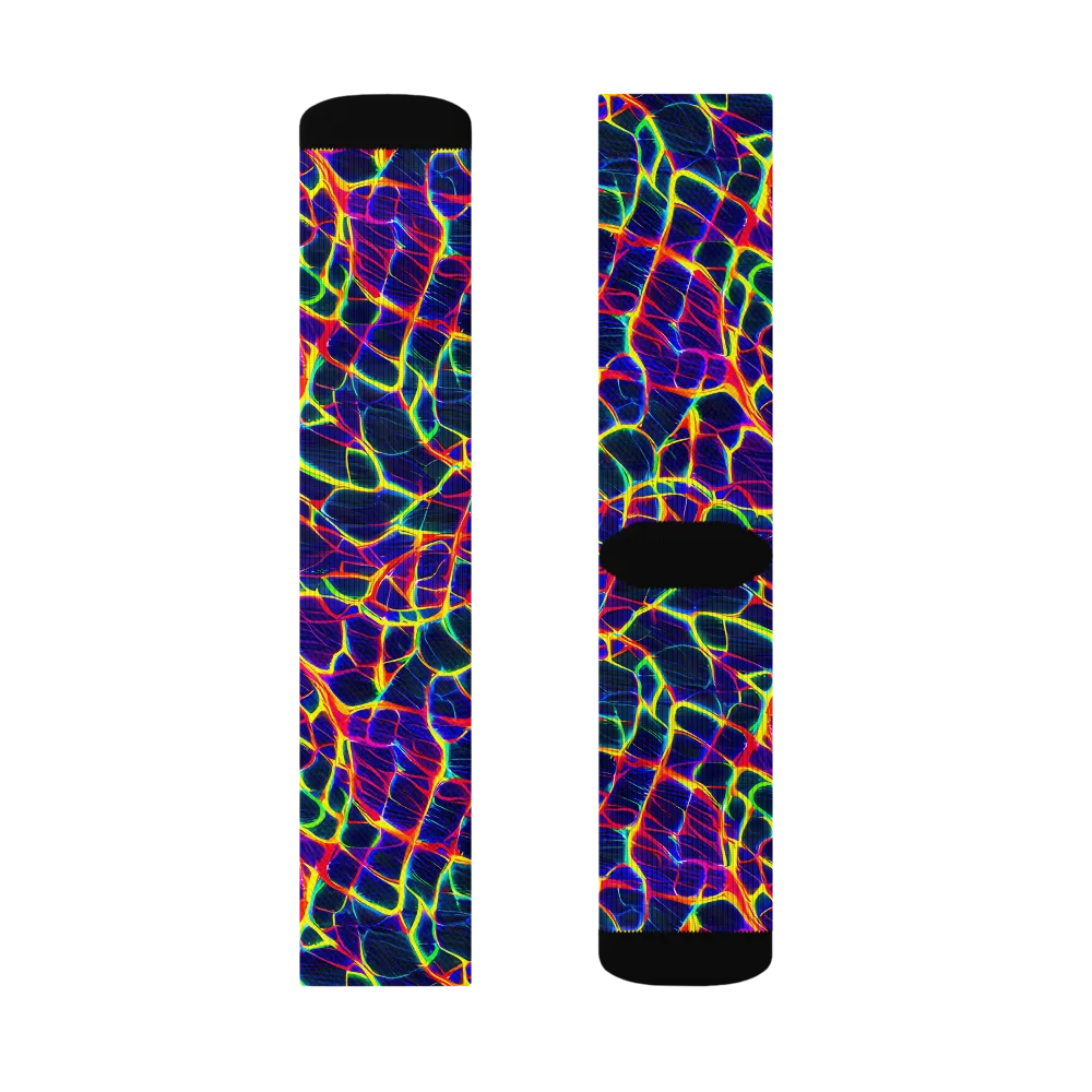 Acid Network on Socks — Left Sock