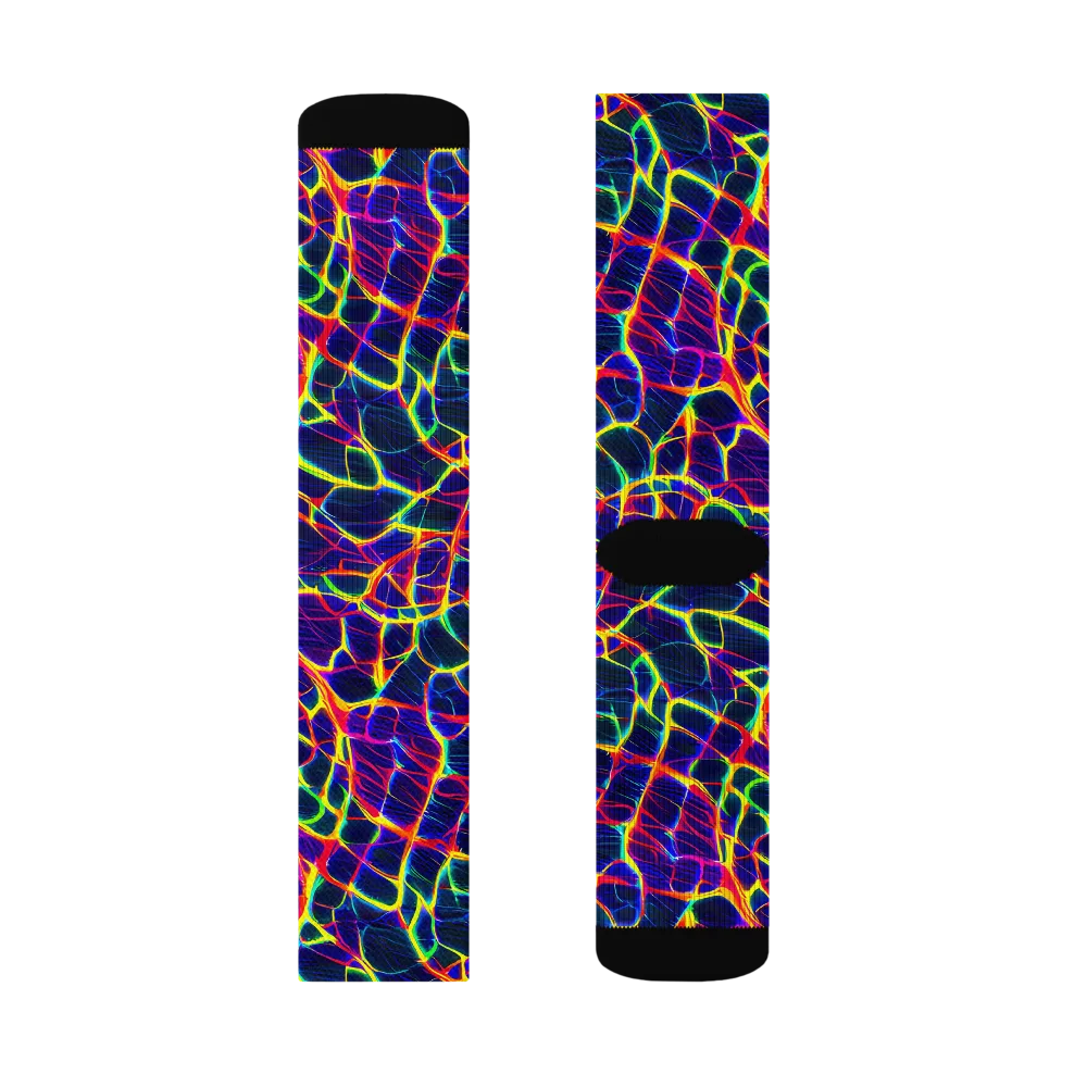 Acid Network on Socks — Right Sock