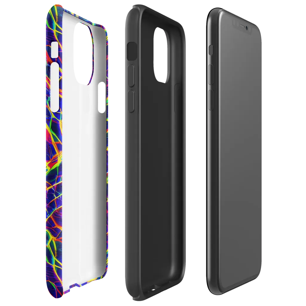 Acid Network on Tough Case for iPhone® — Right