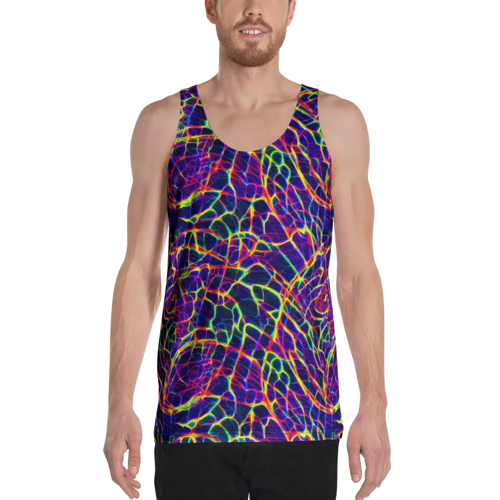 Acid Network on Men's Tank Top — Front