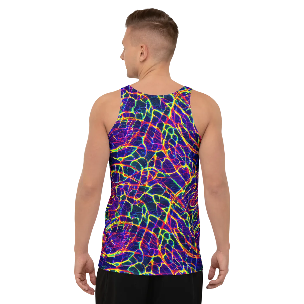 Acid Network on Men's Tank Top — Back