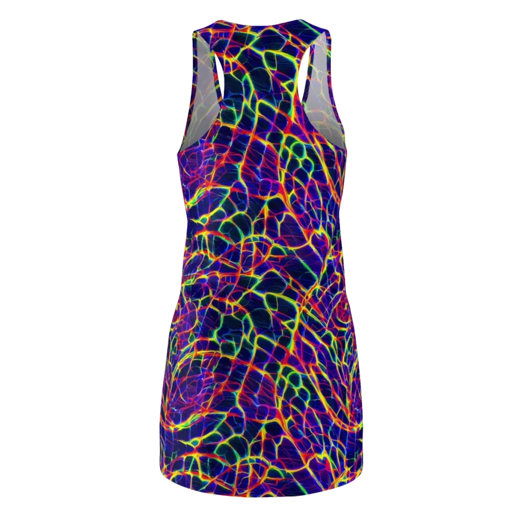 Acid Network on Racerback Dress — Back