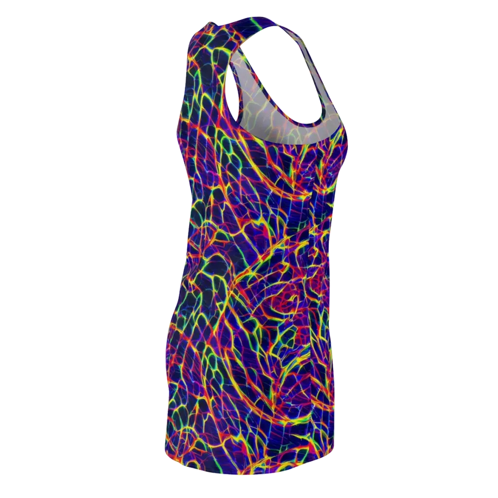 Acid Network on Racerback Dress — Back Side