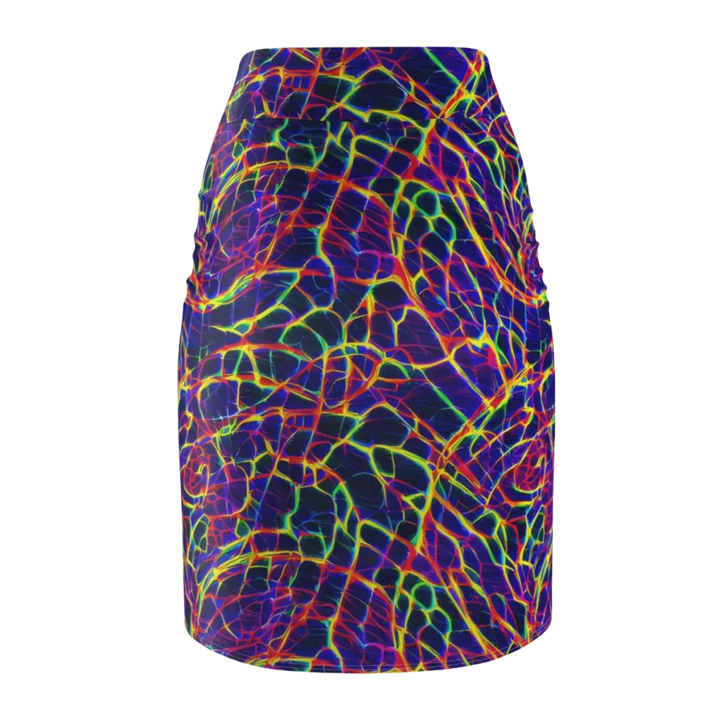 Acid Network on Pencil Skirt — Back