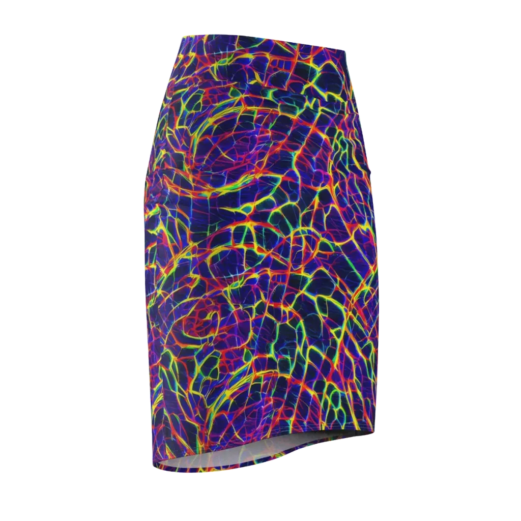 Acid Network on Pencil Skirt — Front Side