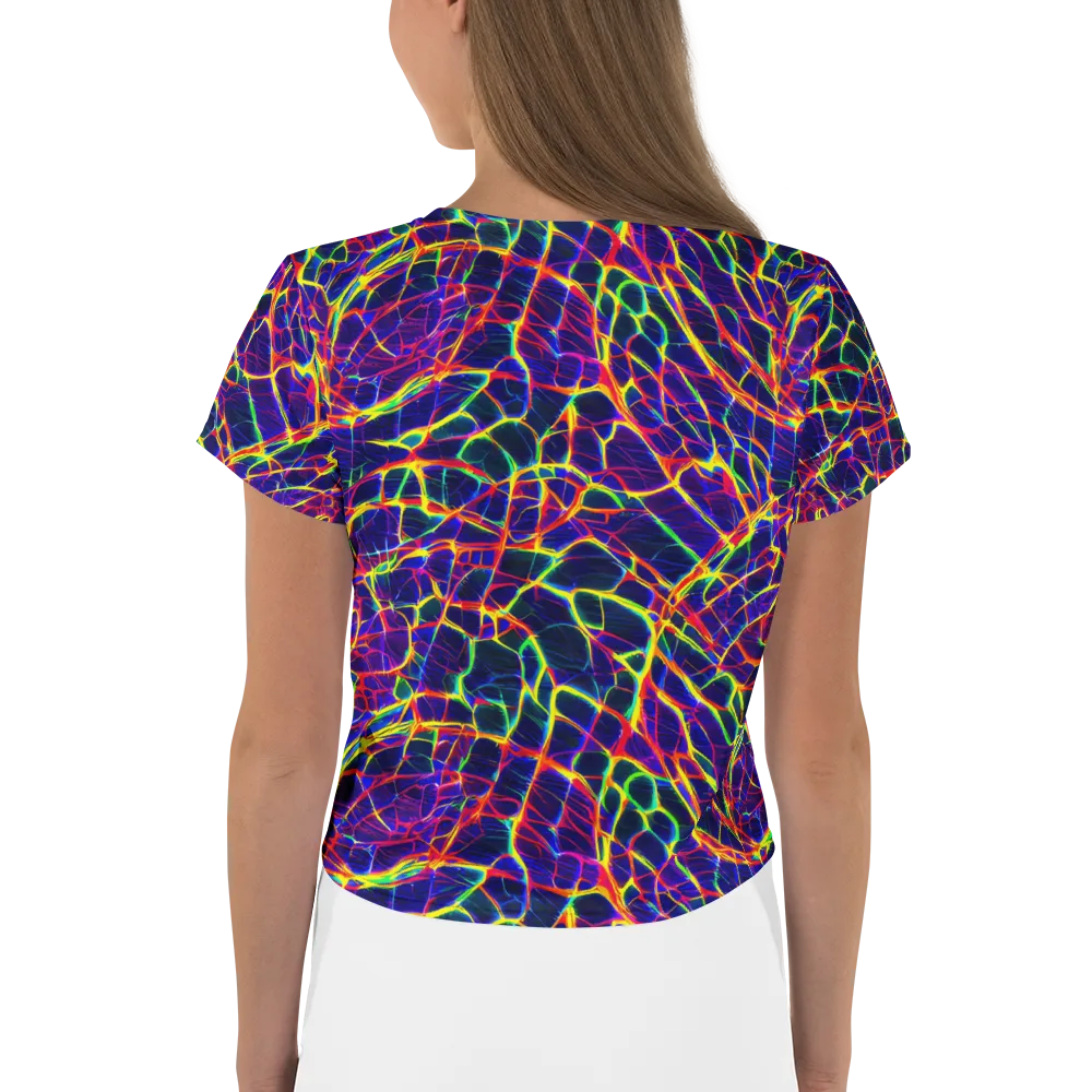 Acid Network on Crop Tee — Back