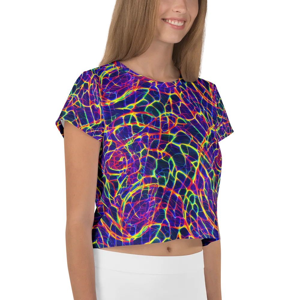 Acid Network on Crop Tee — Right