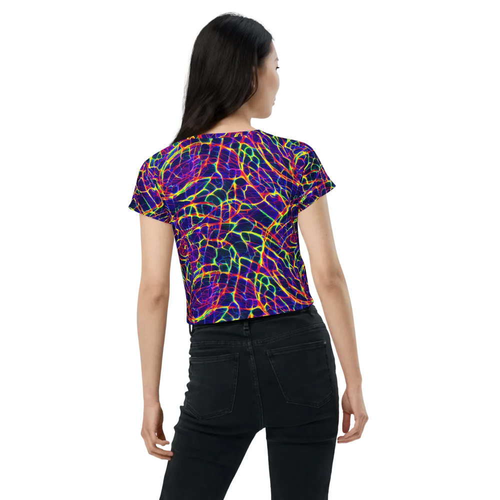 Acid Network on Crop Tee — Back