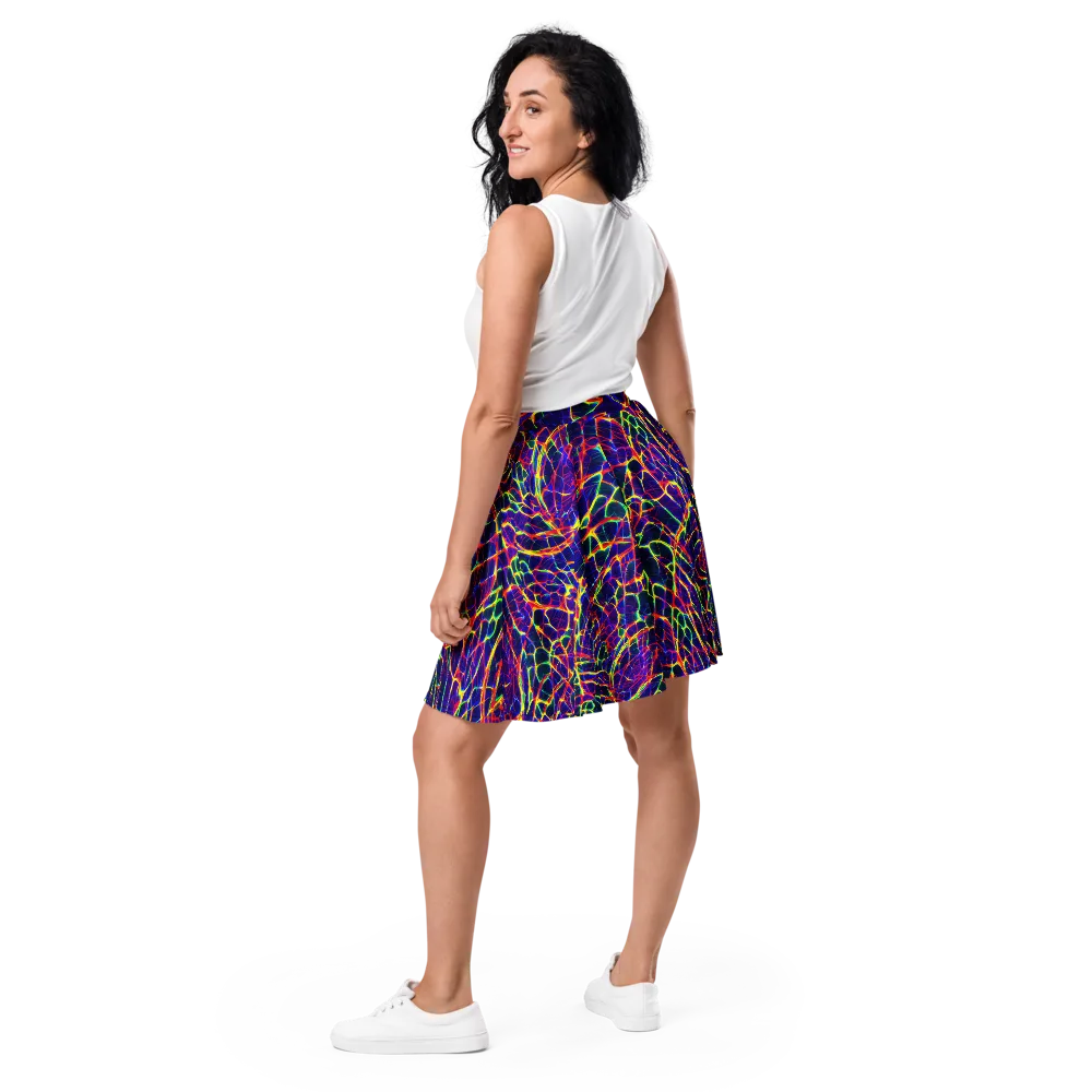 Acid Network on Skater Skirt — Back