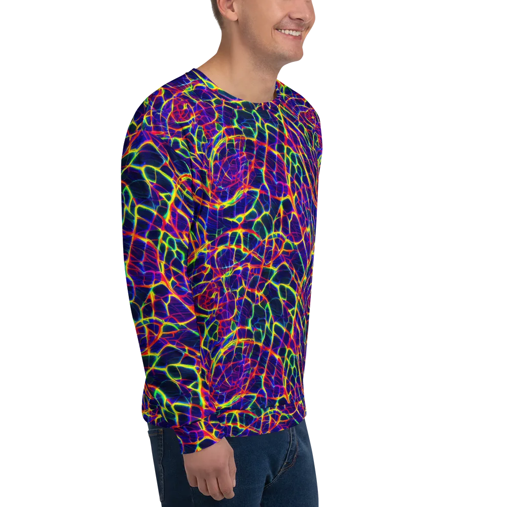 Acid Network on Sweatshirt — Right Front