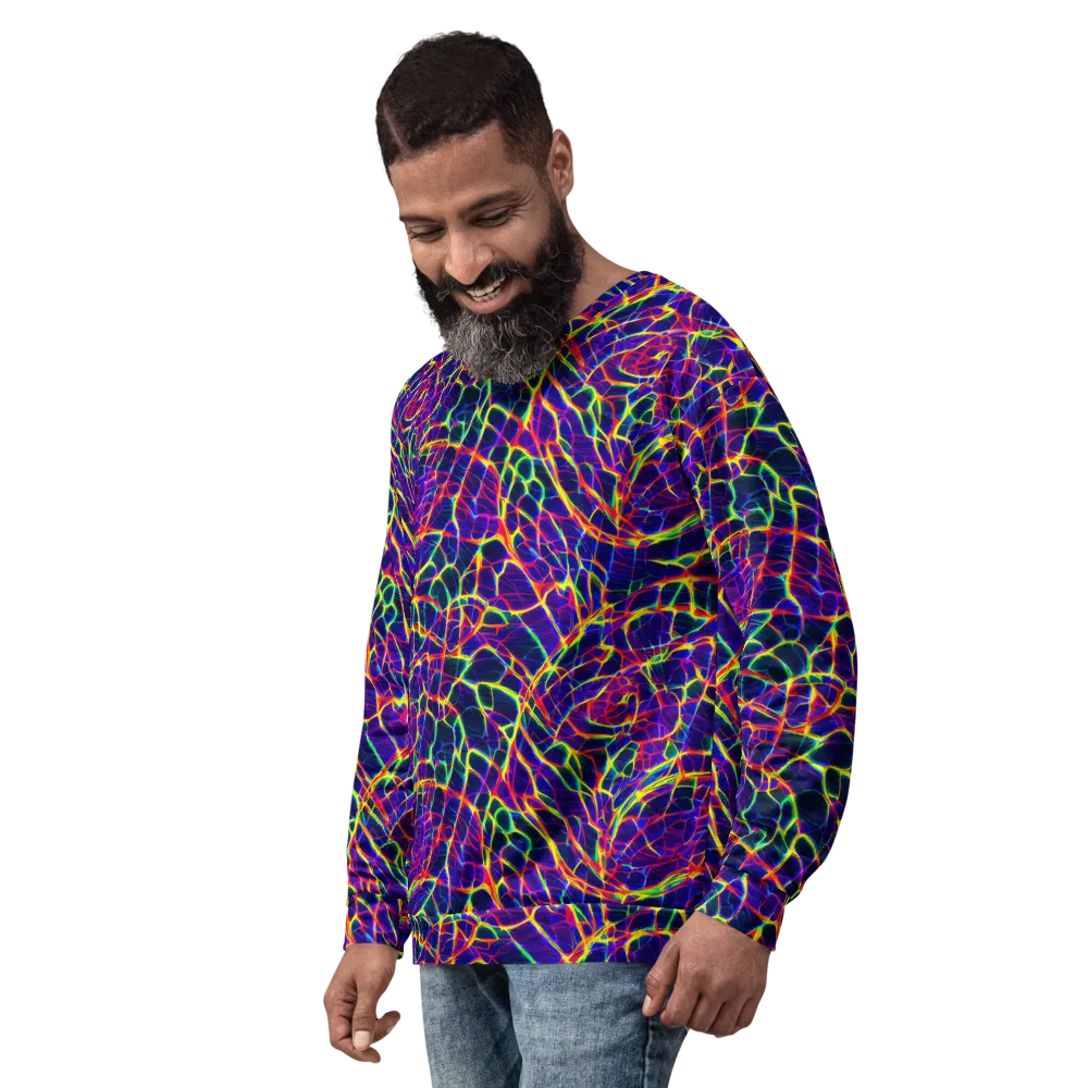 Acid Network on Sweatshirt — Left Front