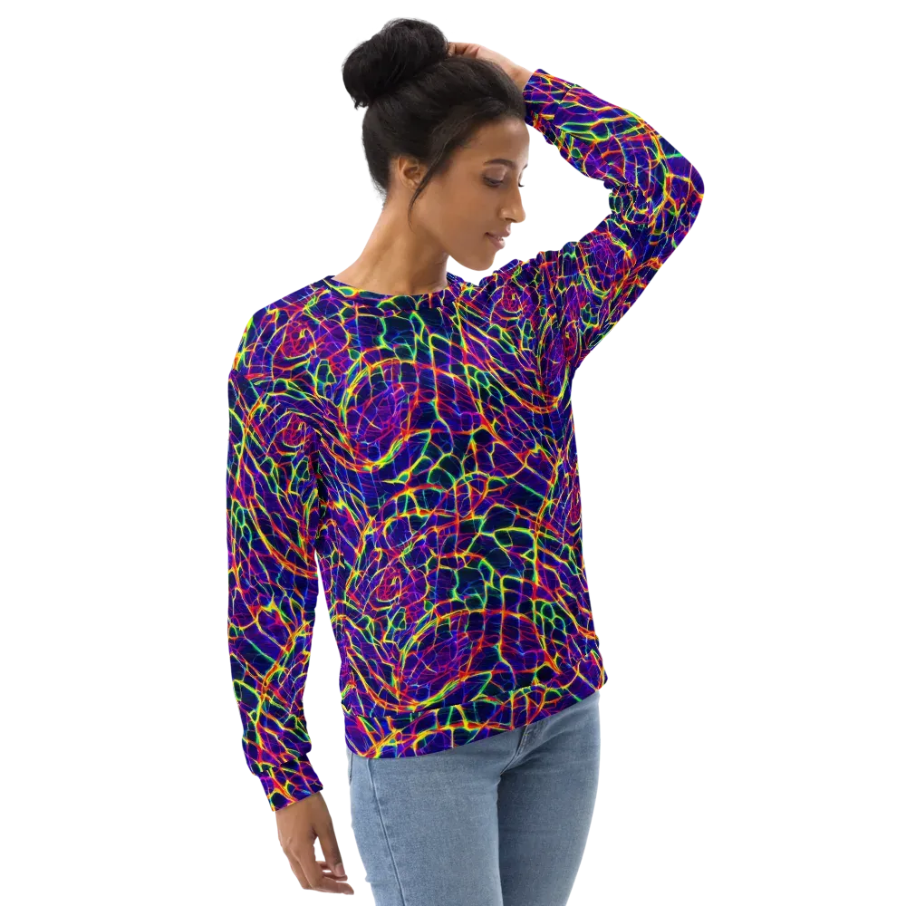 Acid Network on Sweatshirt — Right Front