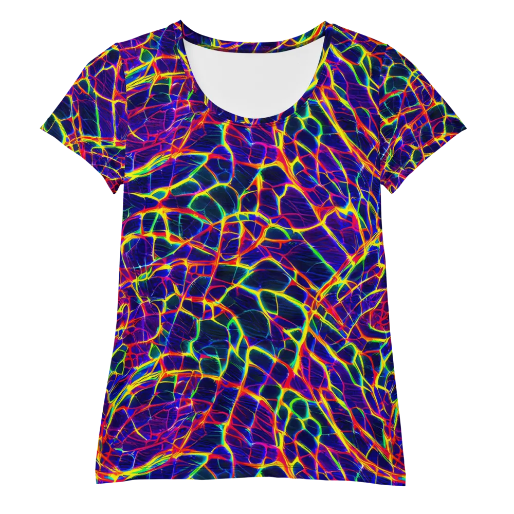 Acid Network on Women's Athletic T-Shirt — Front