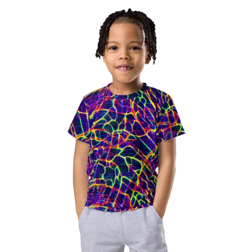 Acid Network on a Kids Crew Neck T-Shirt