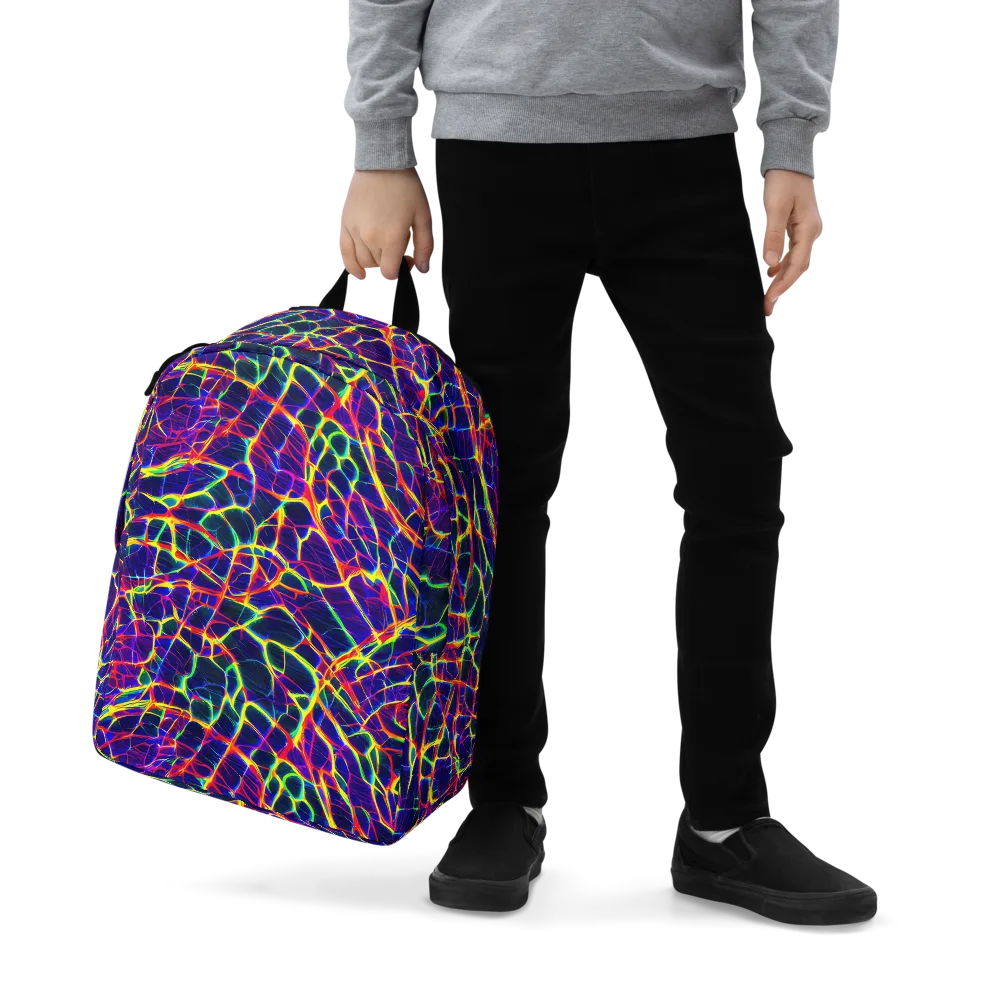 Acid Network on Minimalist Backpack — Zoomed-in