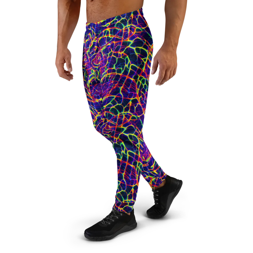 Acid Network on Men's Joggers — Left
