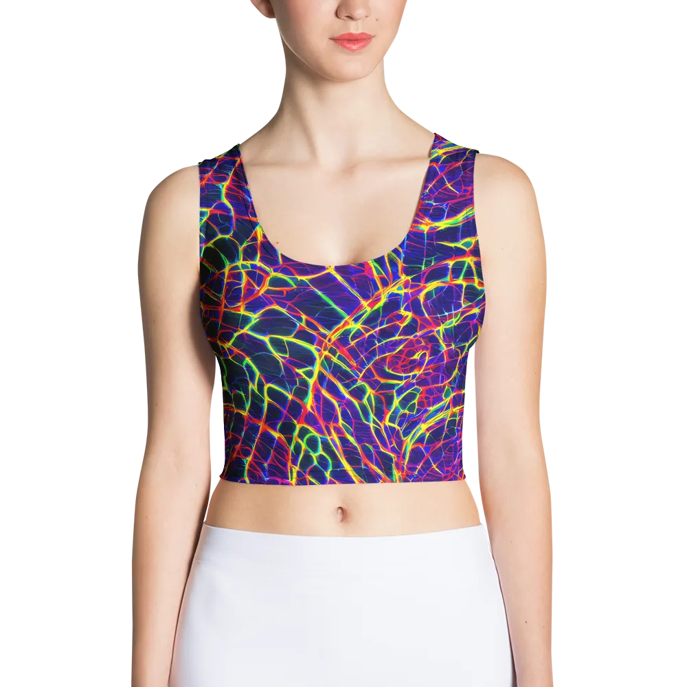 Acid Network on Crop Top — Front