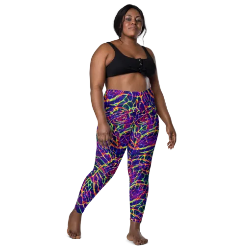 Acid Network on a Leggings with Pockets