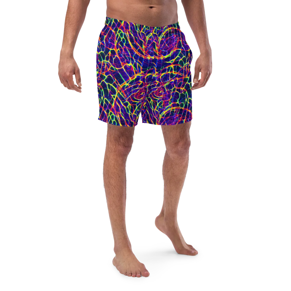 Acid Network on Swim Trunks — Front