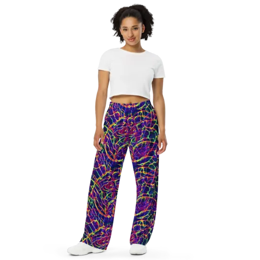 Acid Network on a Wide-Leg Pants