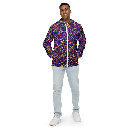 Acid Network on a Men's Windbreaker