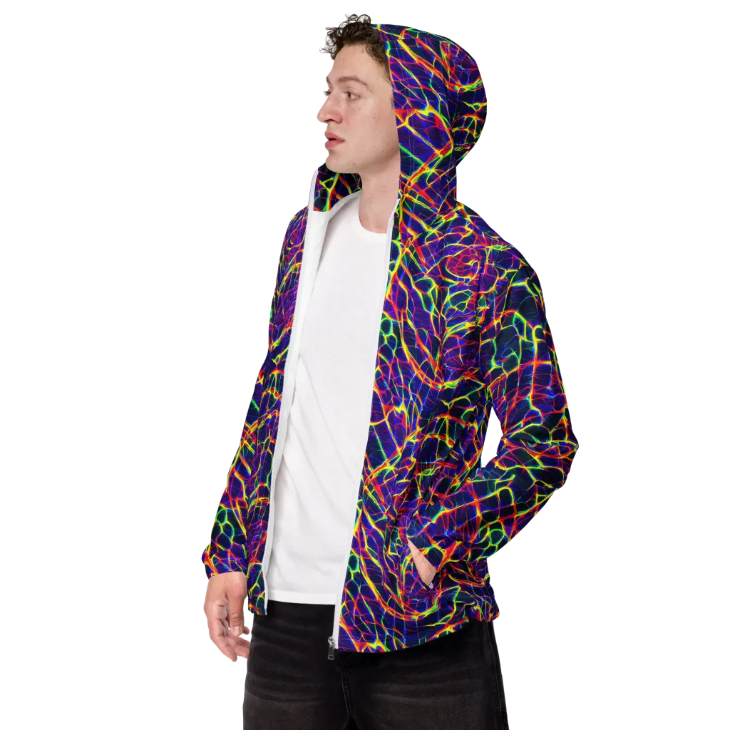 Acid Network on Men's Windbreaker — Left Front