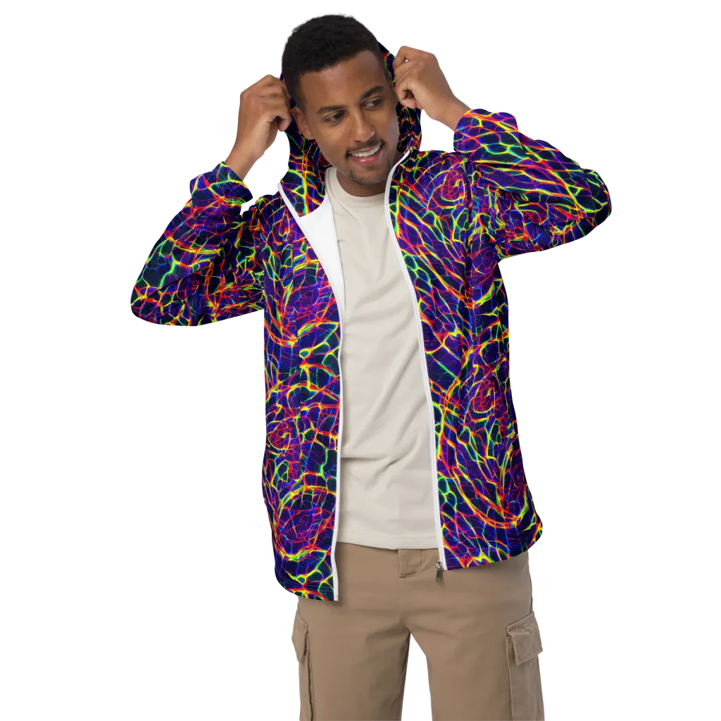 Acid Network on Men's Windbreaker — Front