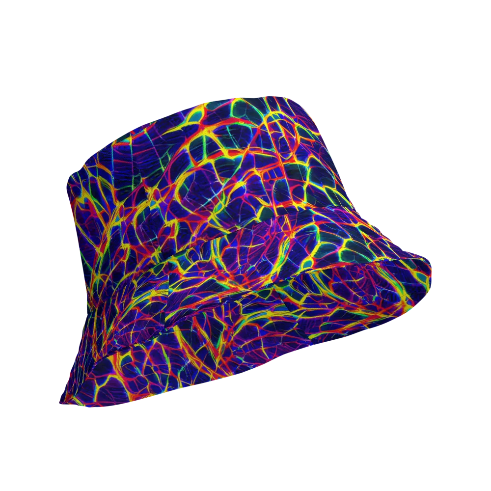 Acid Network on Reversible Bucket Hat — Product details Outside