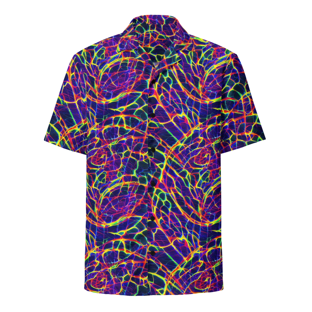 Acid Network on Button Shirt — Front